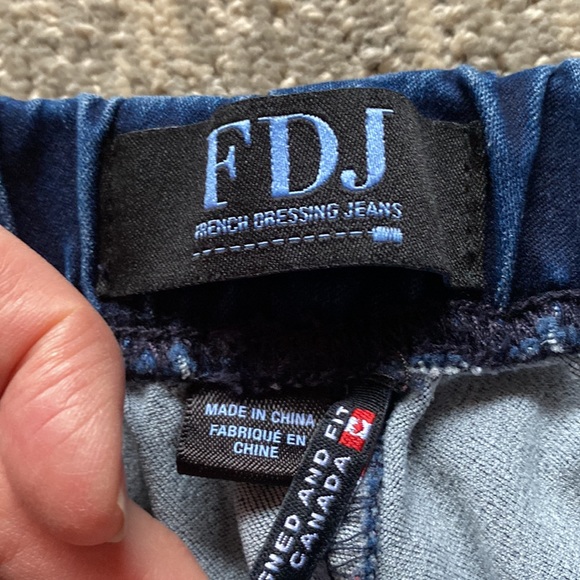 FDJ high waisted, brushed denim jeanns. Suzanne Boot cut - Picture 2 of 3